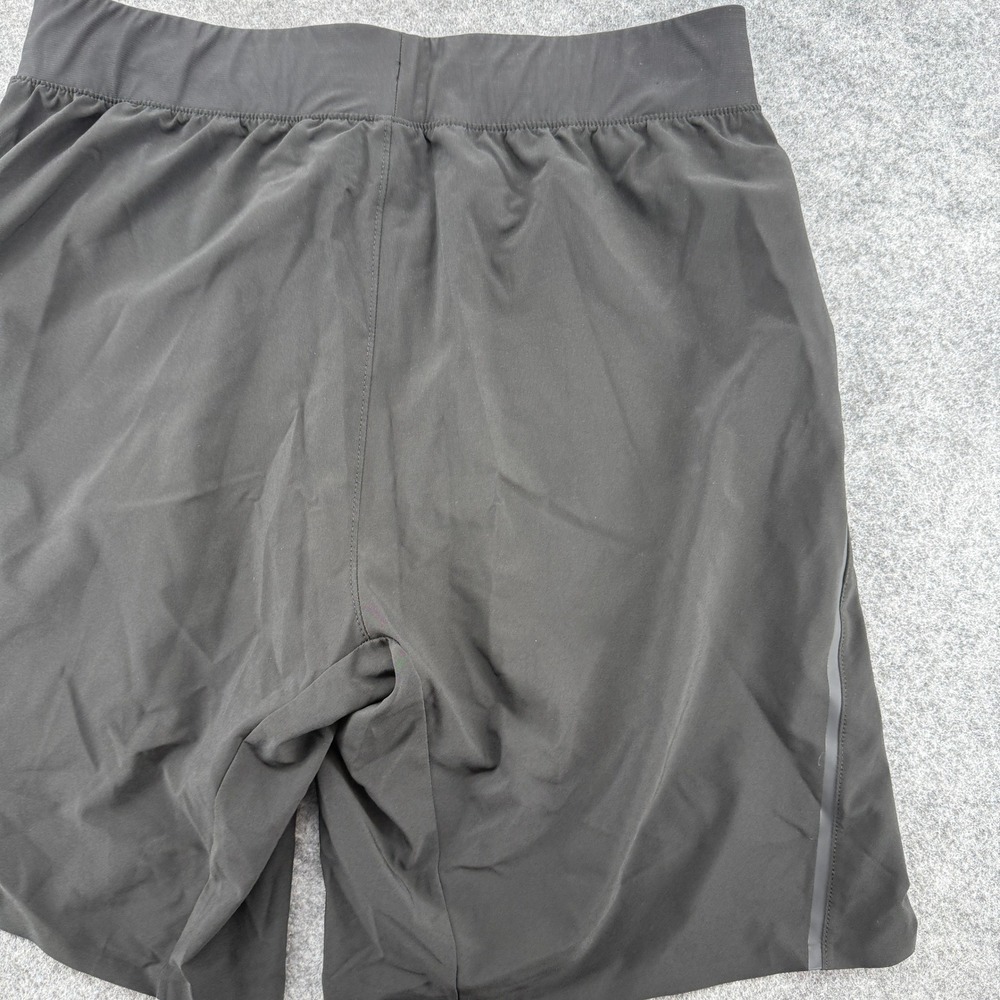Second Skin Athletic Shorts Mens Med Black Elastic Waist Pockets Training Gym - Picture 7 of 15